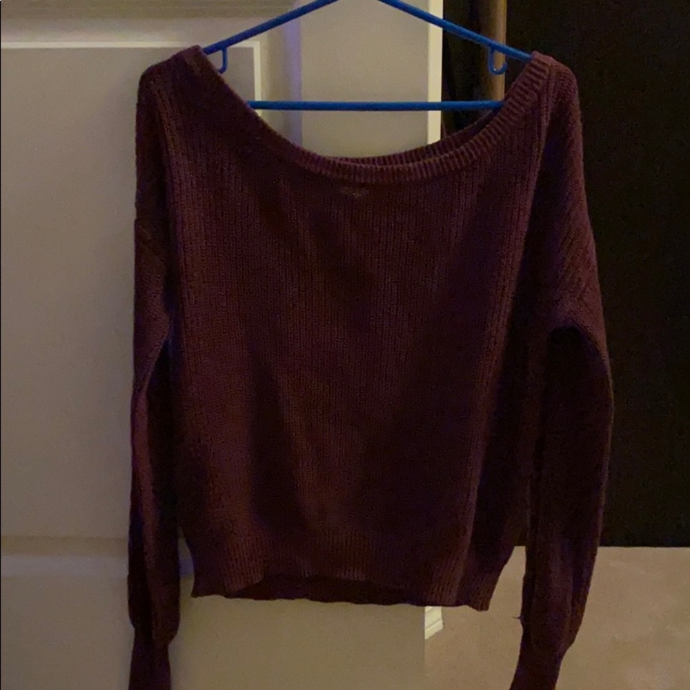 Burgundy sweater
